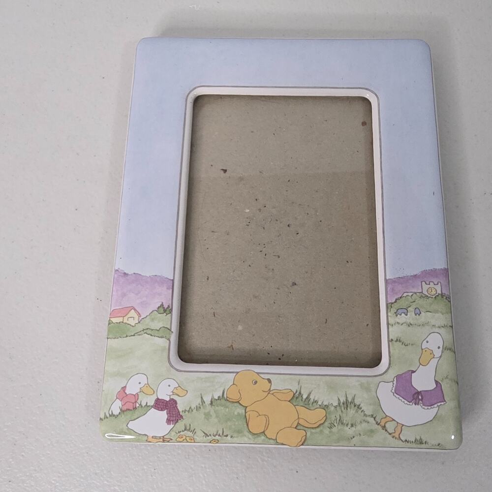 Vintage Terragrafics Liz Shepherd Baby Animal Picture Frame 1987